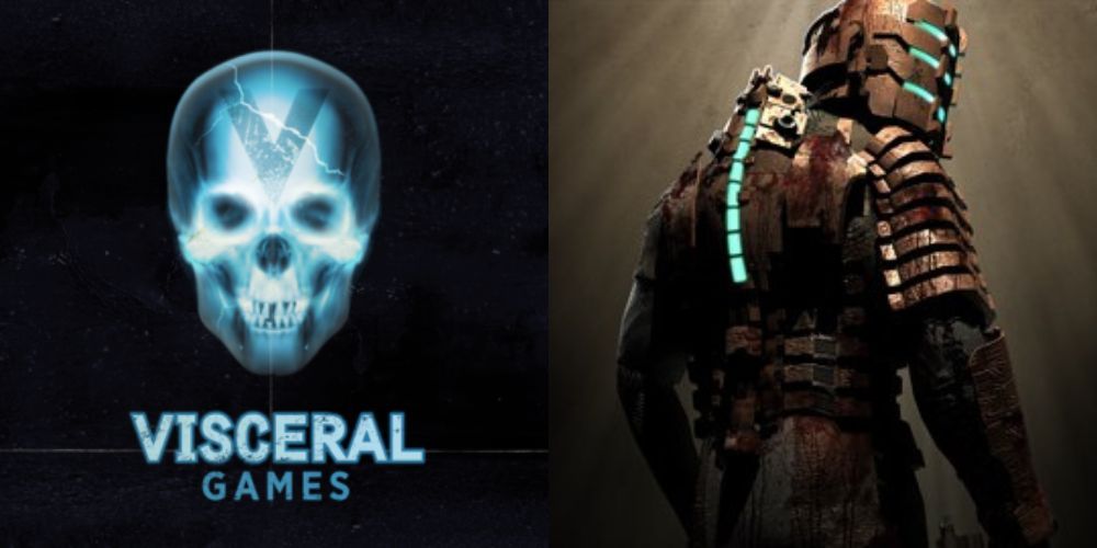 Visceral Games' Logo alongside their hit game, Dead Space.