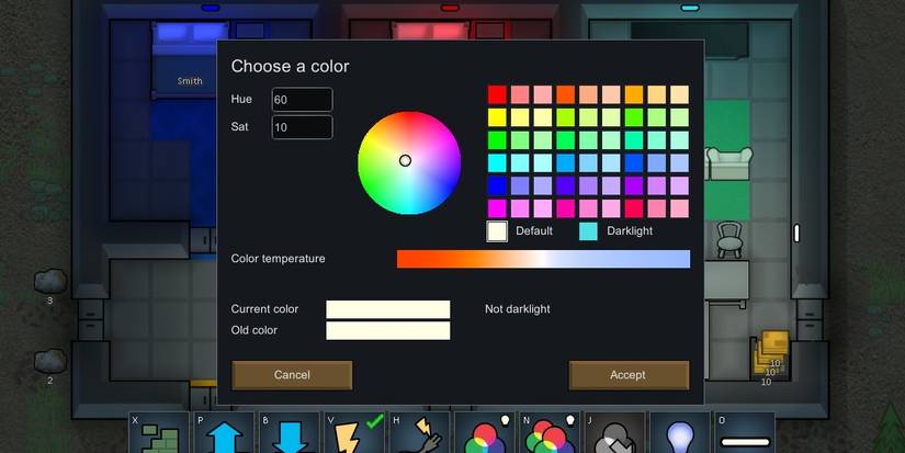 custom lighting rimworld bedroom in background chair