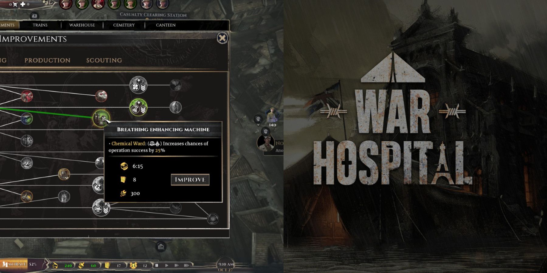 War Hospital - Improvements Feature