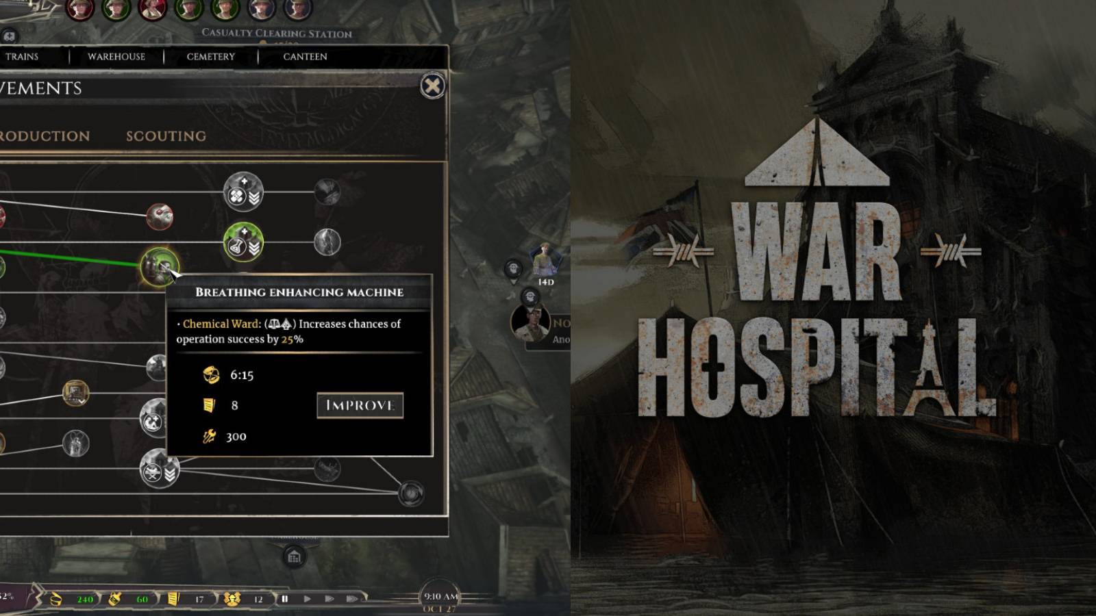 War Hospital - Improvements Feature