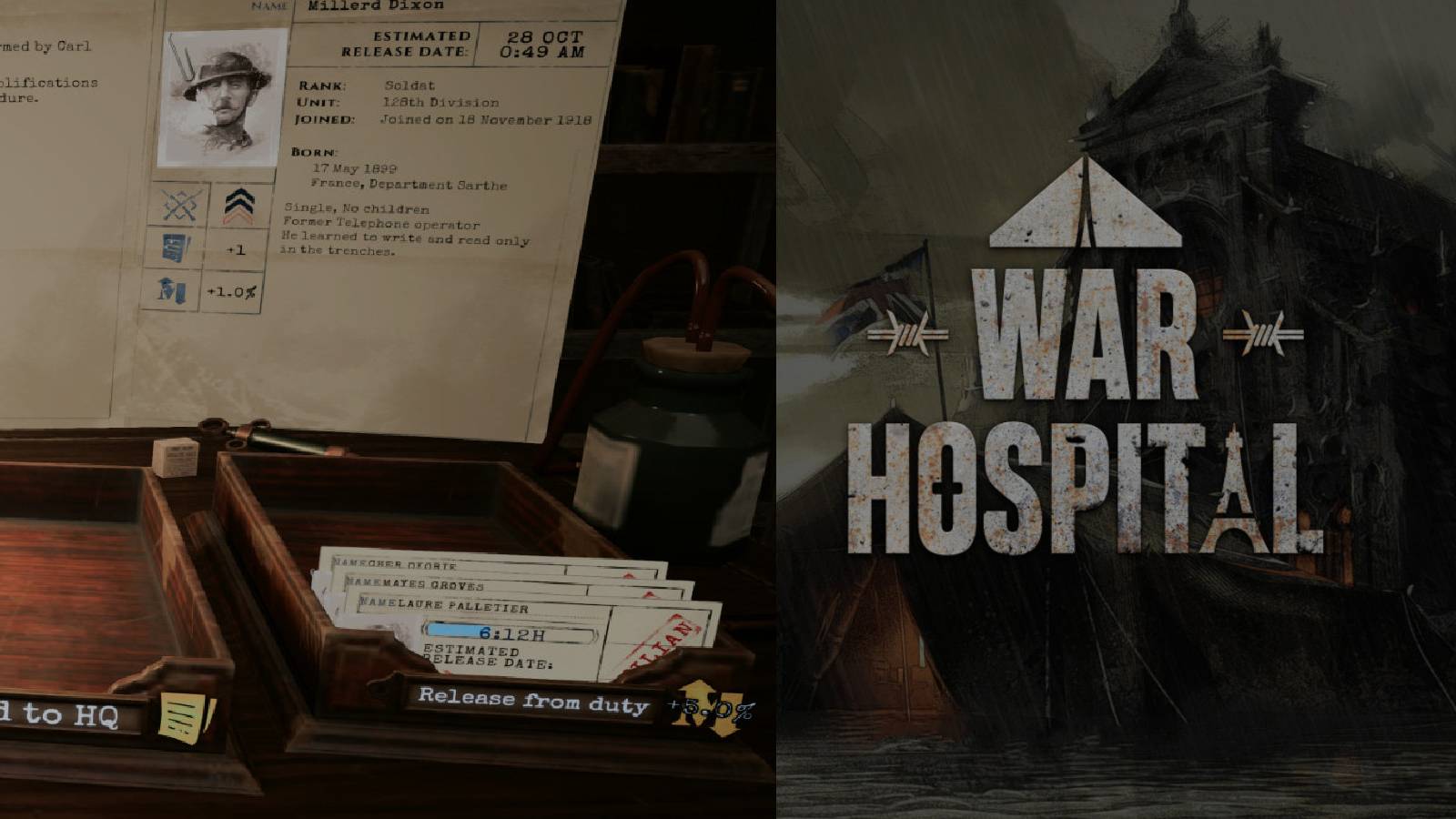 War Hospital - Rehabilitation Feature