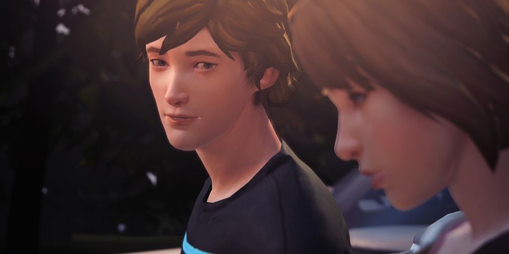 Warren, a nerdy teenage boy, watches his friend with a concerned look