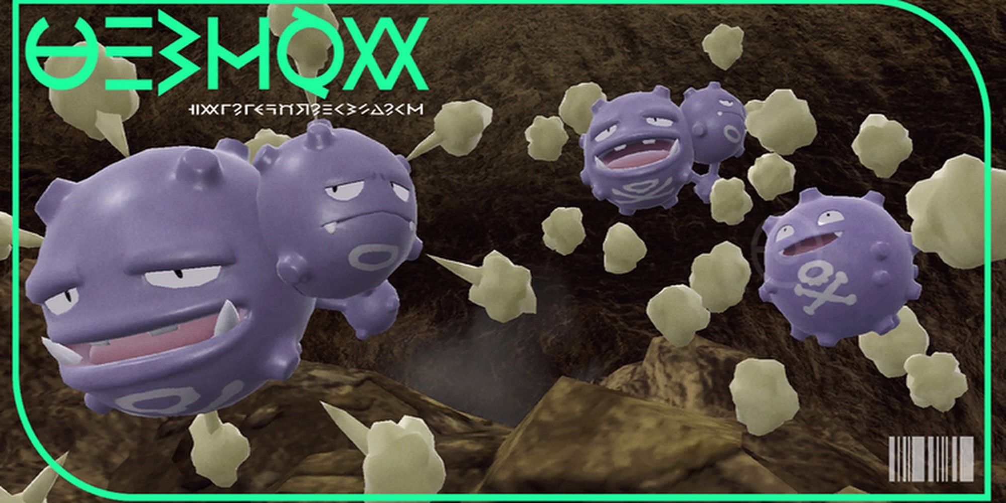 The cover image for Weezing's dex entry in paldea