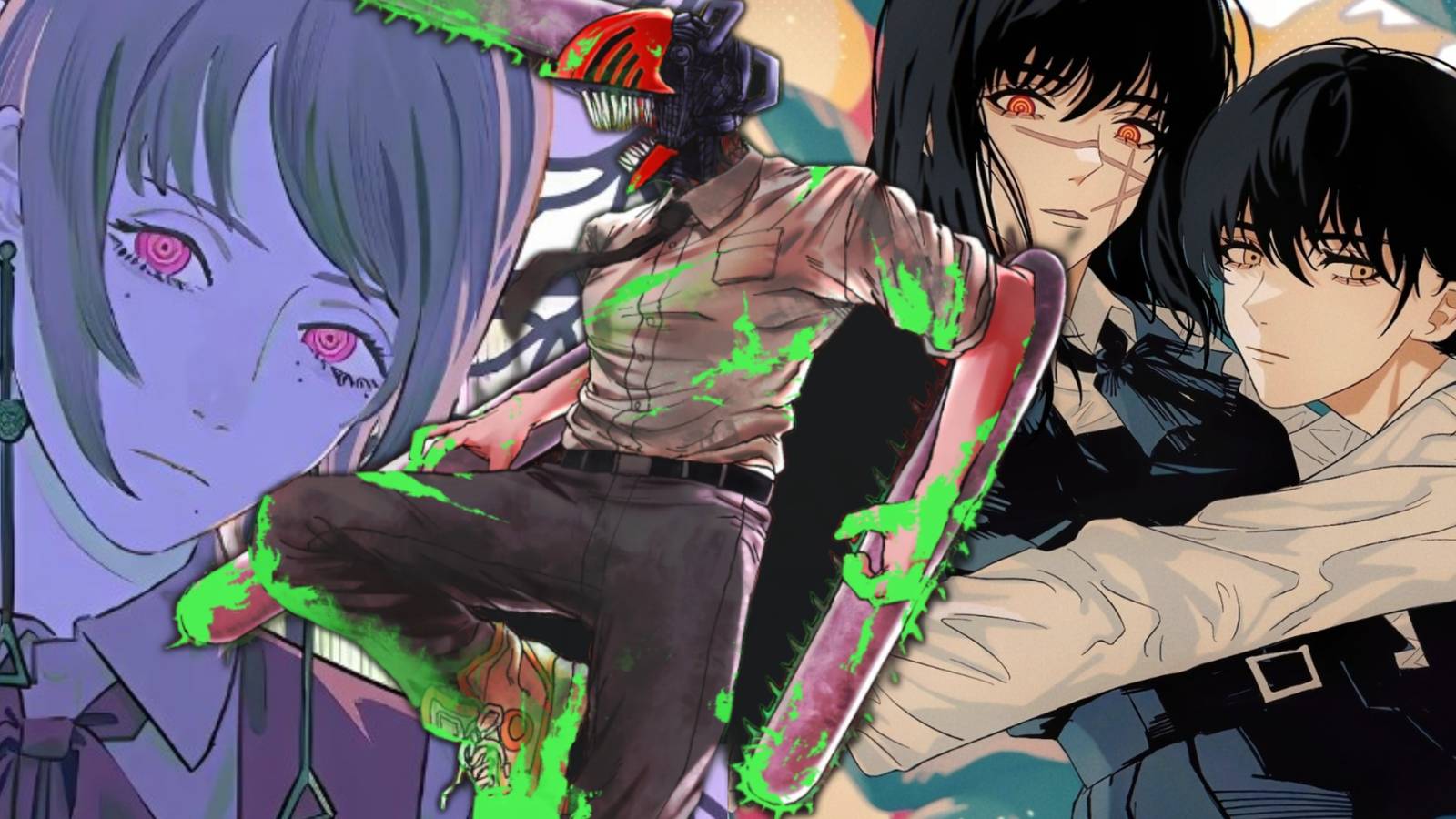 Fami, Denji, Yoru, and Asa in Chainsaw Man Part 2