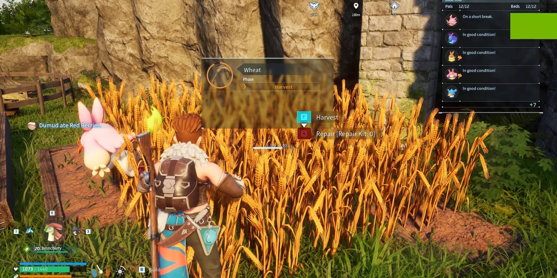 Wheat Plantation in Palworld