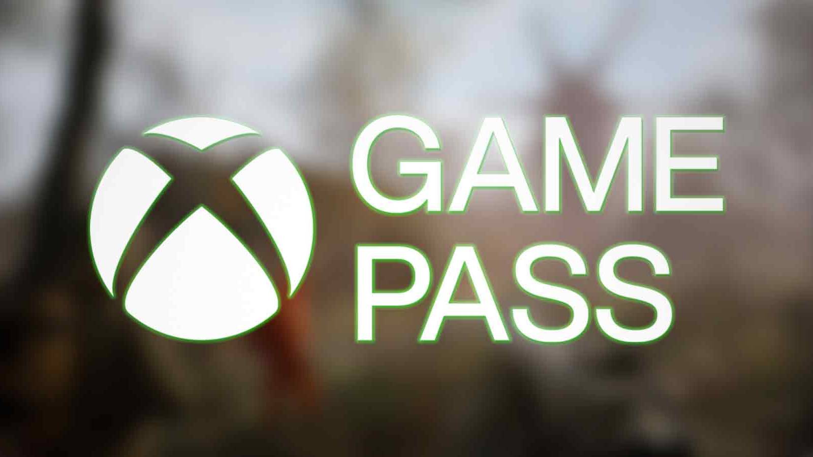 white Xbox Game Pass logo on blurred STALKER 2 Heart of Chornobyl screenshot