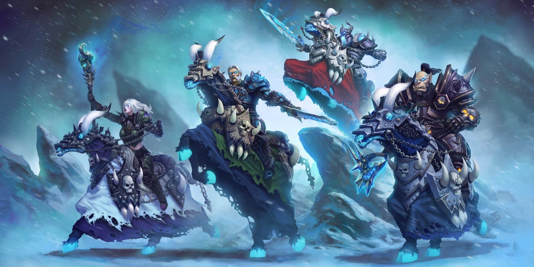 world of warcraft four horsemen ebon blade death knights