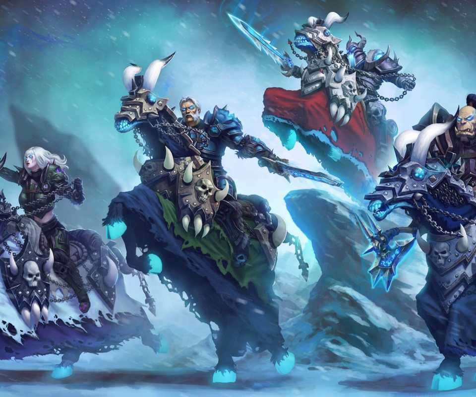 Empat Horsemen Death Knight dari World of Warcraft