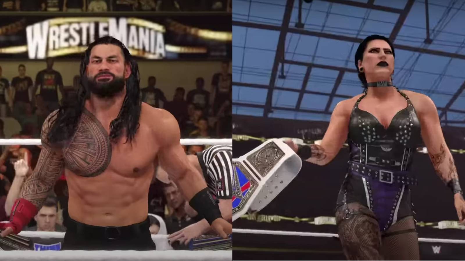 WWE 2K24 Roman and Rhea