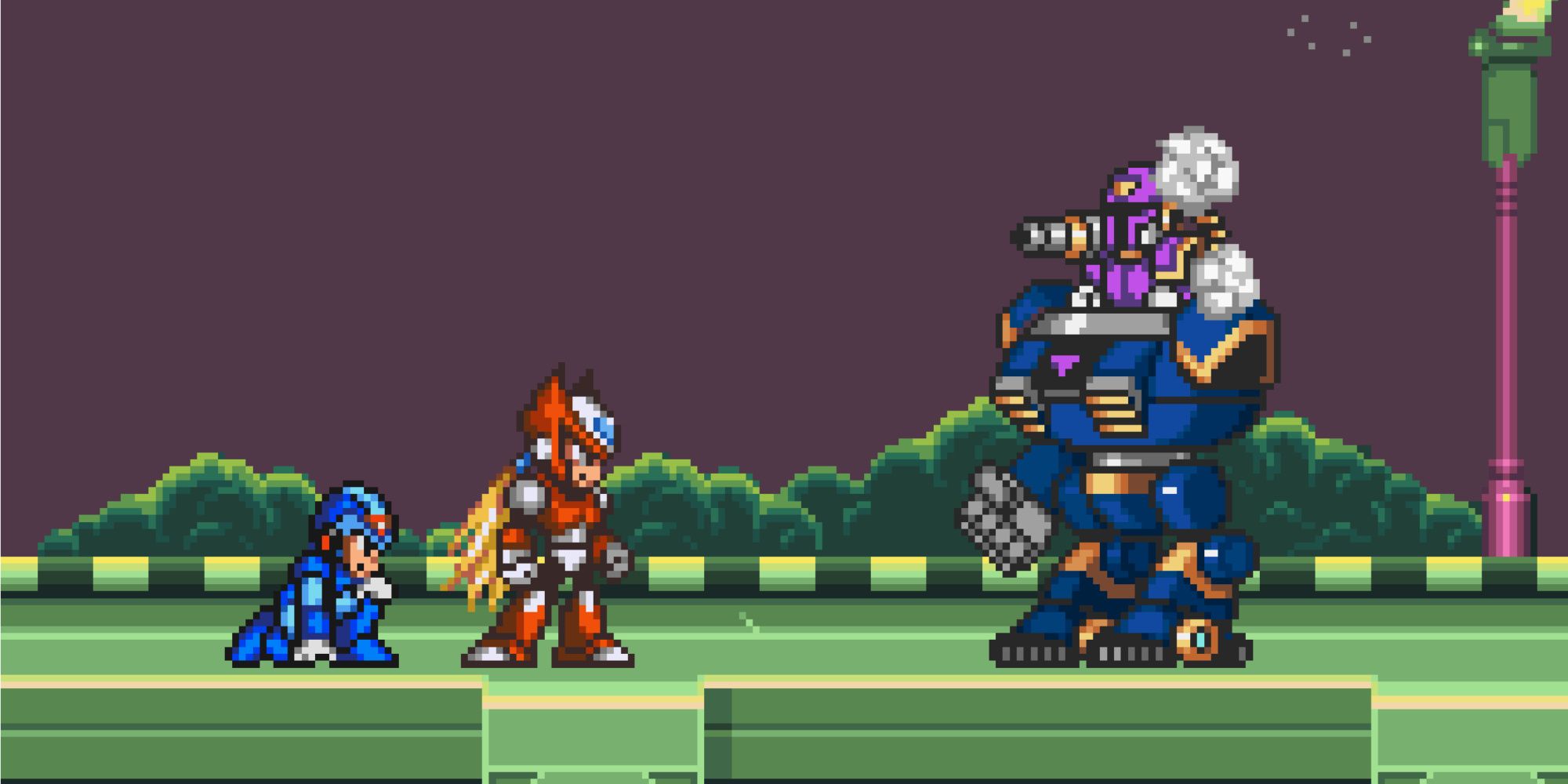 X and Zero confronting Vile in Mega Man X