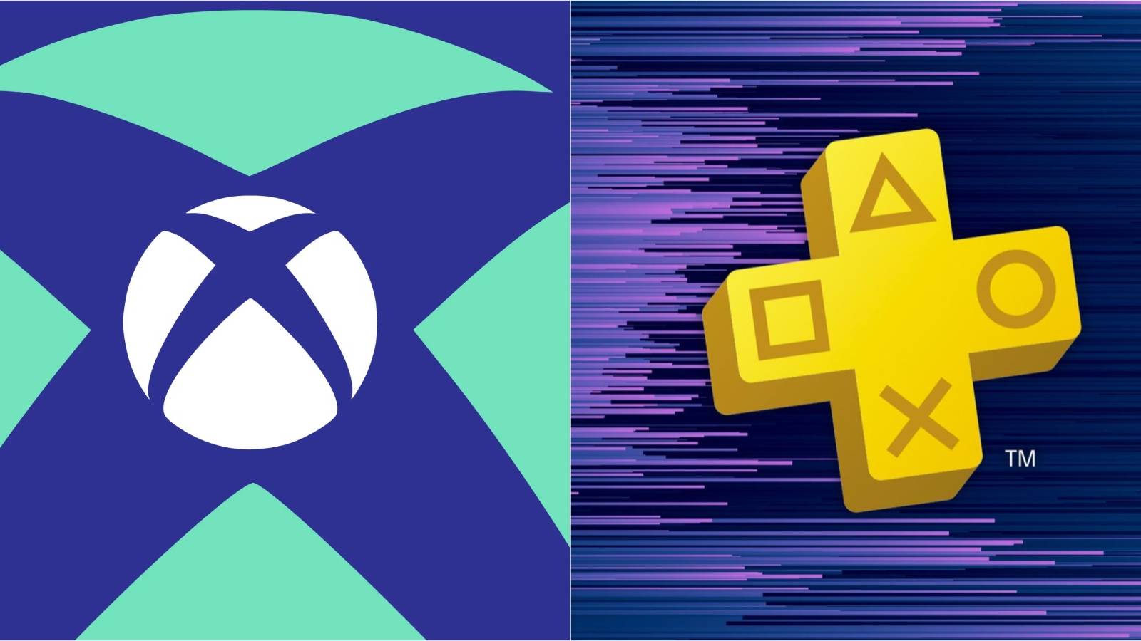 Xbox Game Pass x PS Plus Purple