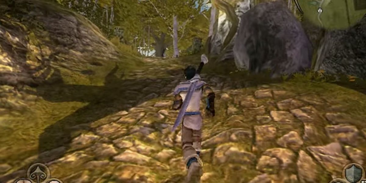 the hero of oakvale running through the world of fable