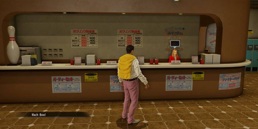 Talking to Emiri at Mach Bowl in Yakuza 0
