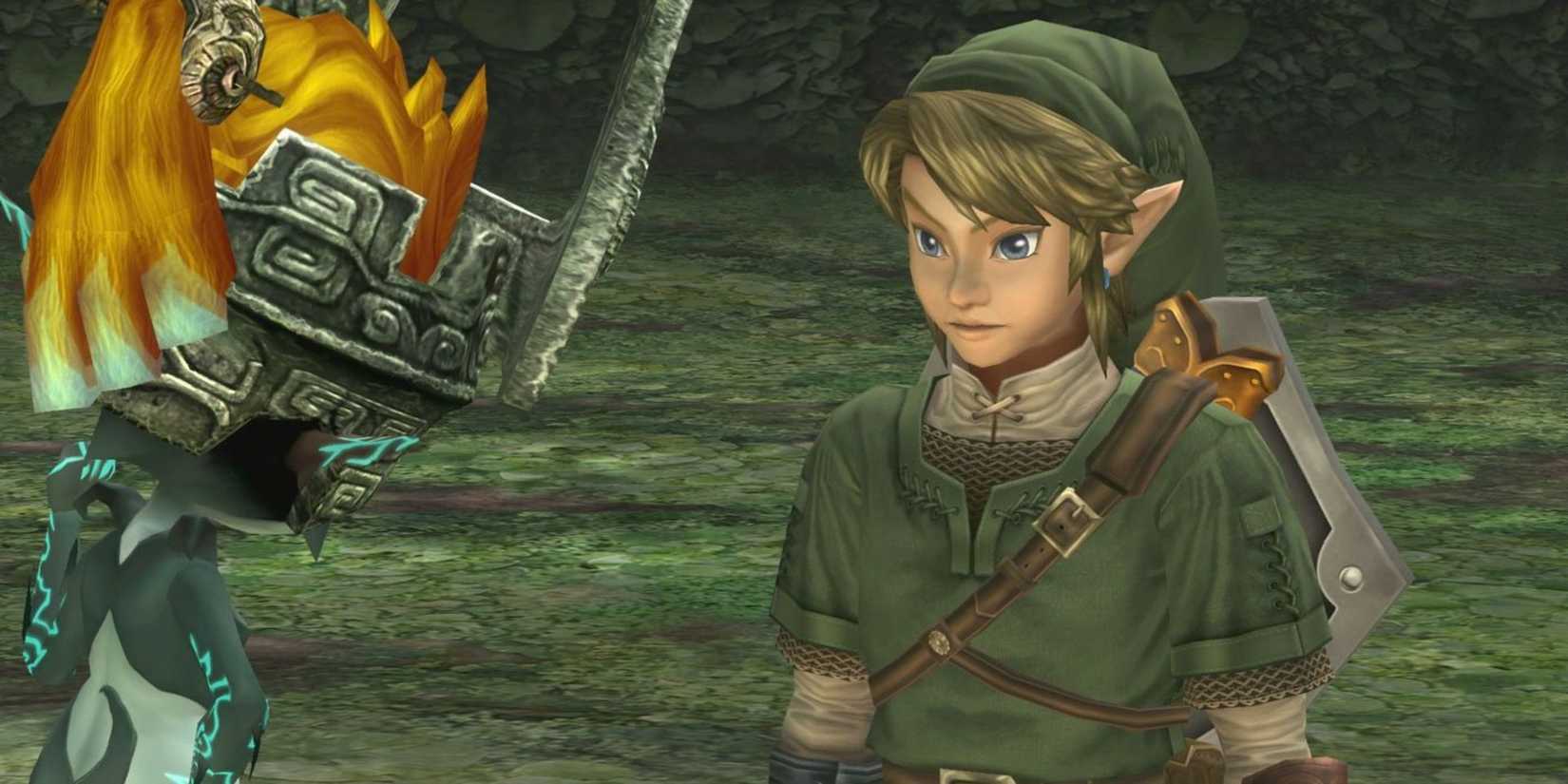 Link facing Midna in Twilight princess