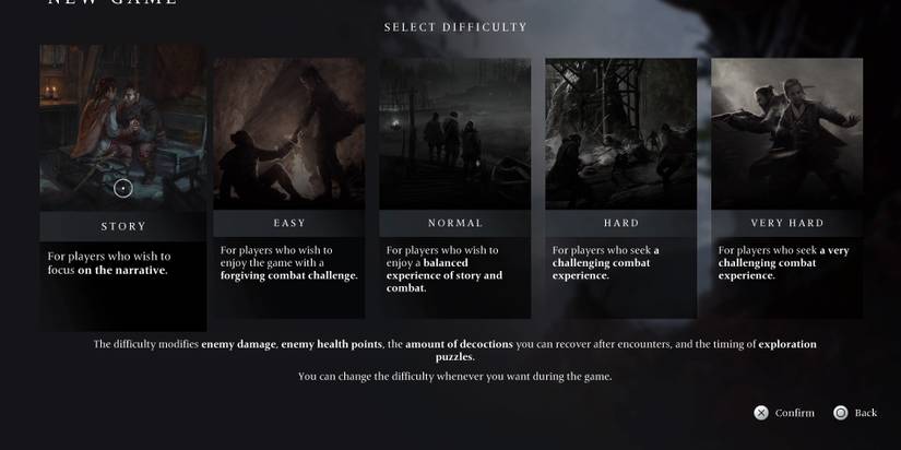 Banishers: Ghosts Of New Eden - Difficulty Differences