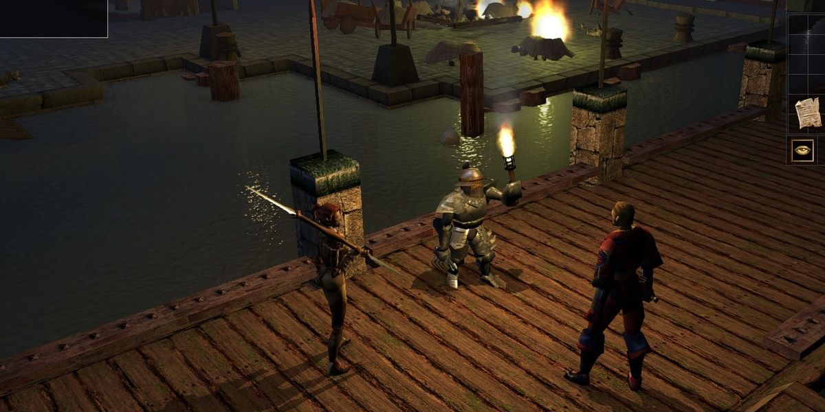 a group of characters in neverwinter nights