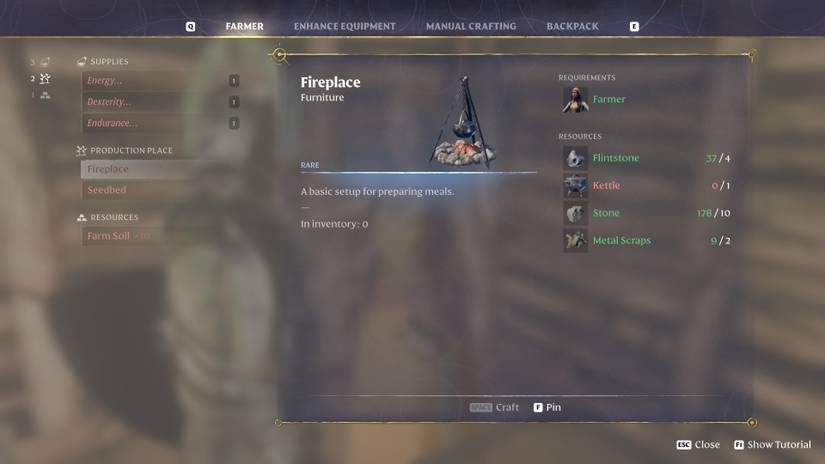 The Farmer's Fireplace in Enshrouded