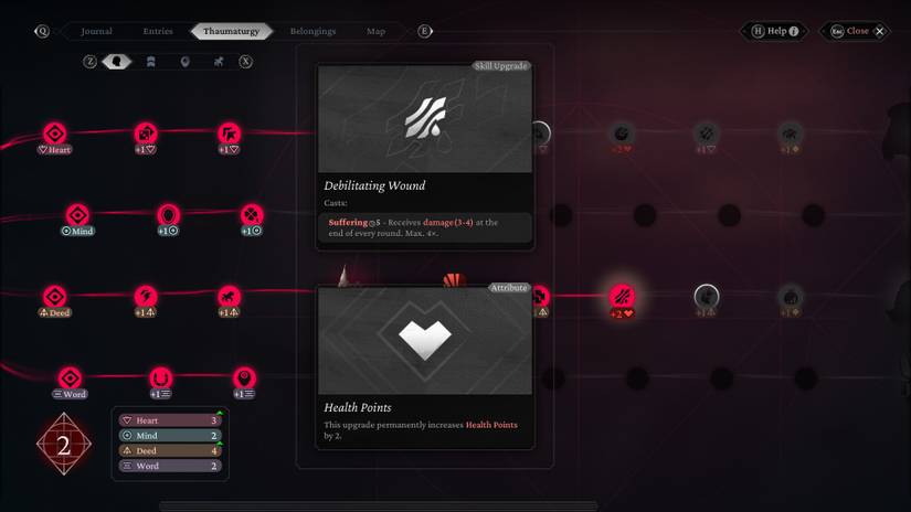 The Thaumaturge_Skills_Debilitating Wound