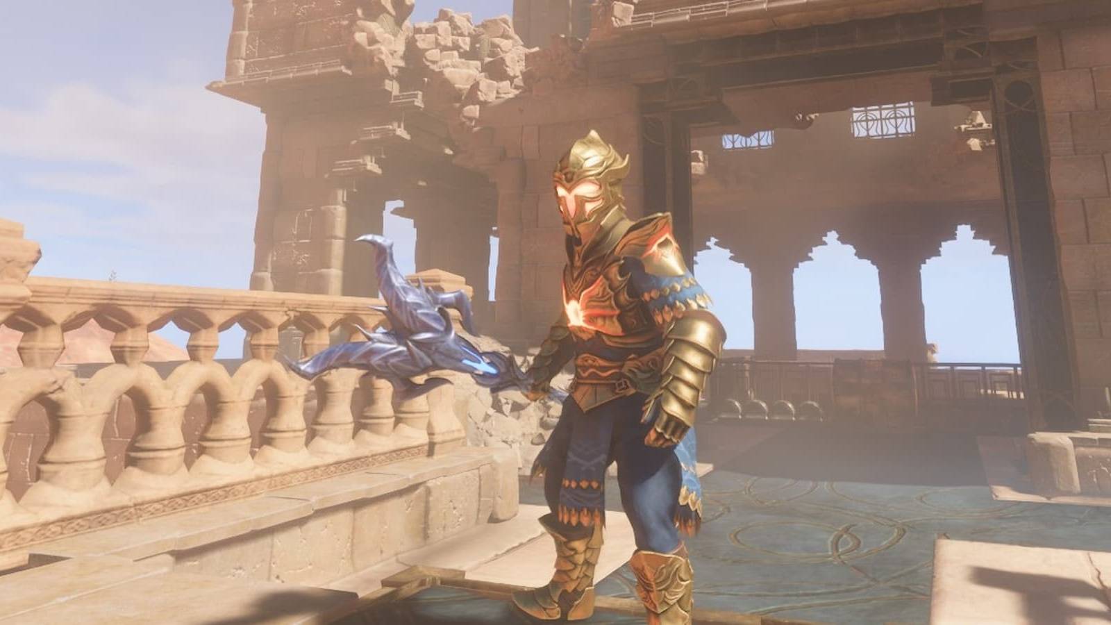 The Shroud Weaver Staff in Enshrouded