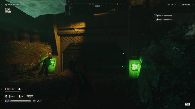 Opening a bunker in Helldivers 2