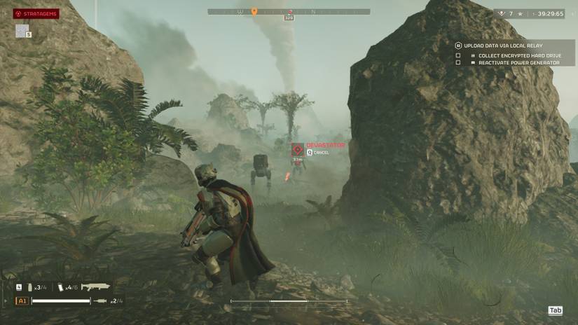 An Automaton Devastator in Helldivers 2