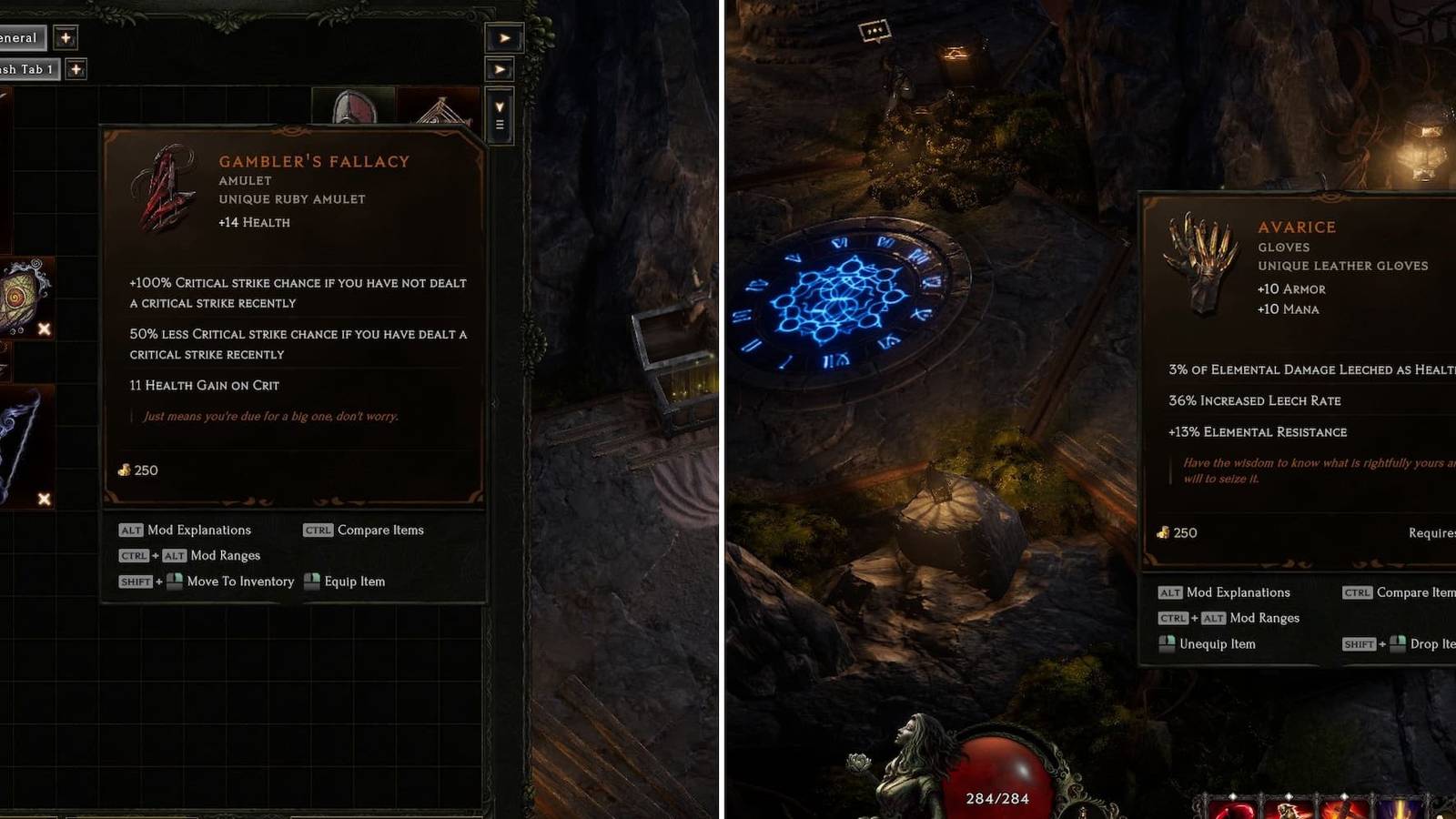 Avarice and Gambler's Fallacy in Last Epoch