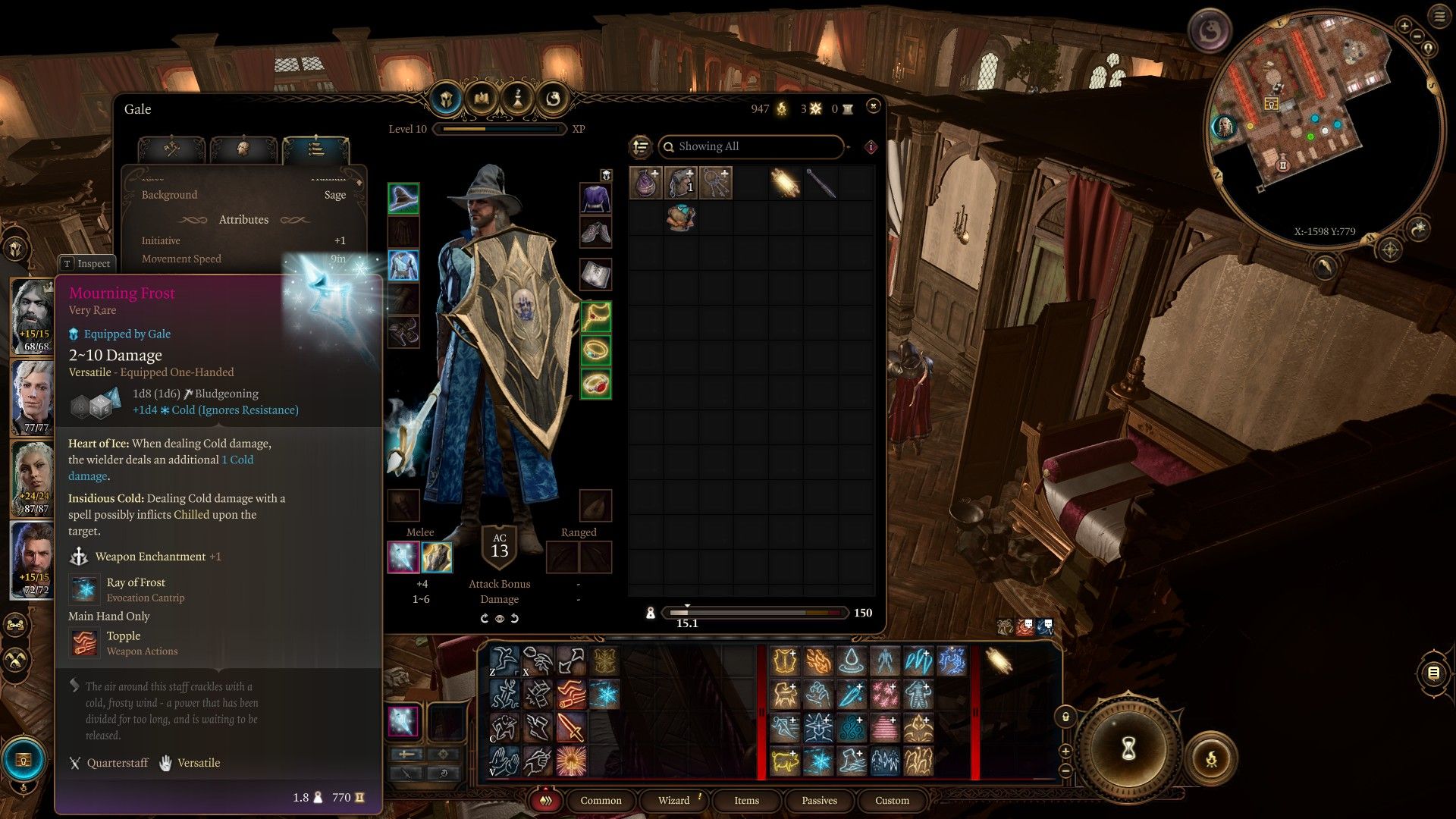 Baldur's gate 3_Wizard Subclasses_Gear_Mourning Frost