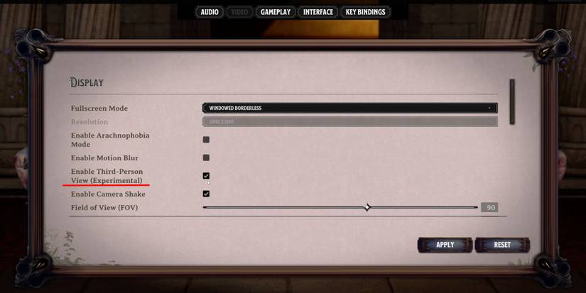 3rd Person Mode in Nightingale