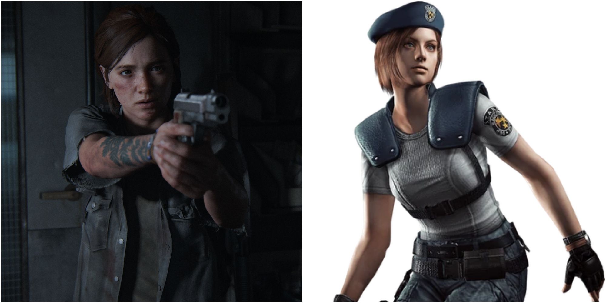 Ellie from the last of us beside Jill Valentine from resident evil