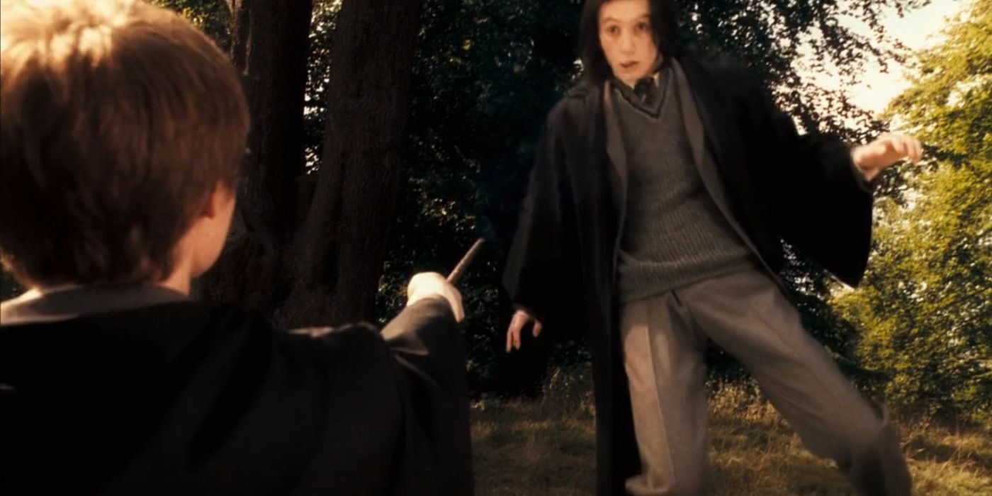 James Potter bullying a young Severus Snape