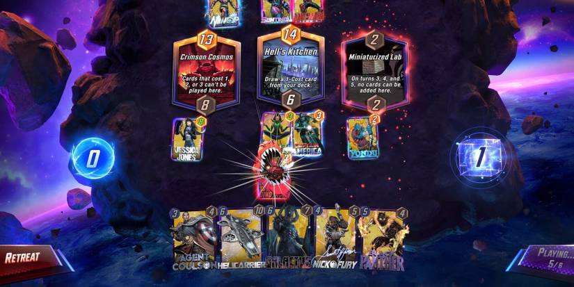 A match in Marvel Snap