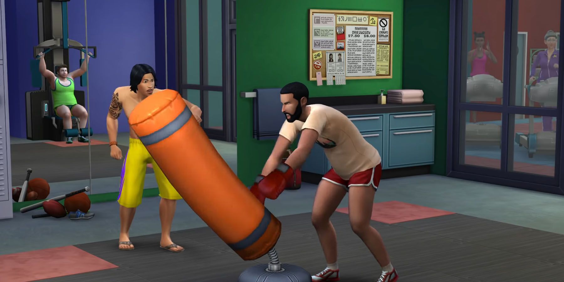 A Sim doing Martial Arts