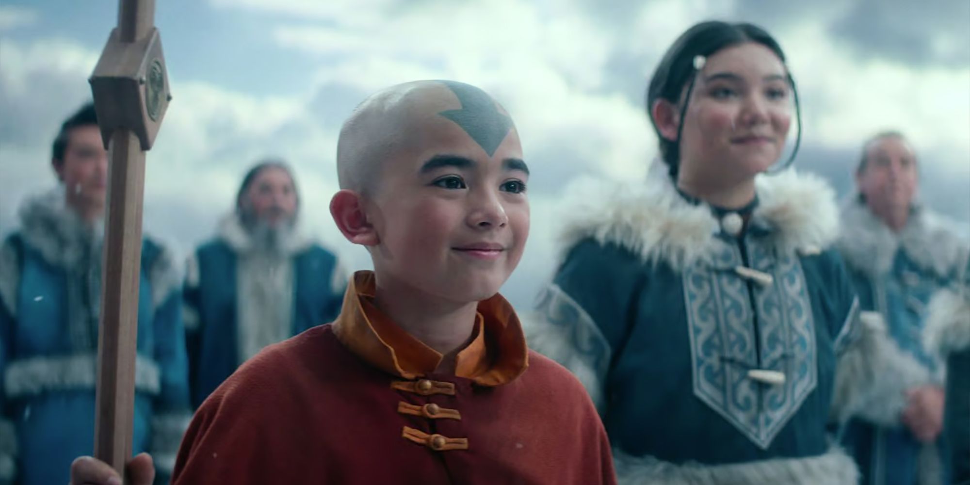 Aang & Katara In Netflix's The Last Airbender