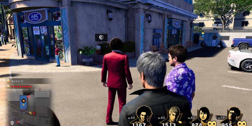 Kasuga standing in front of an ABC Store