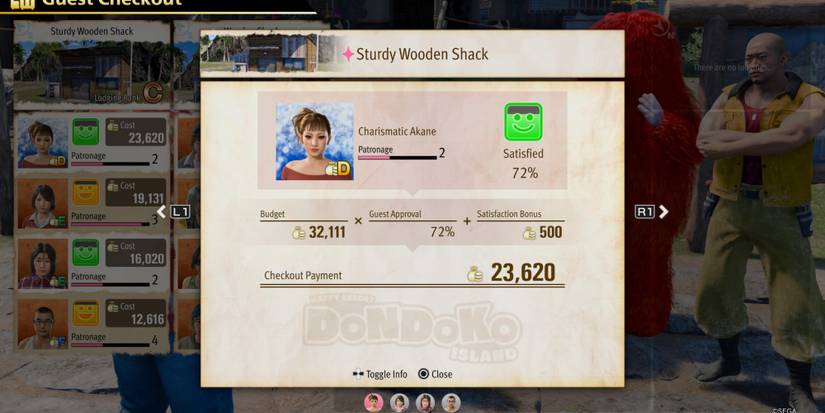 Accomodating Guests in Dondoko Island in Infinite Wealth