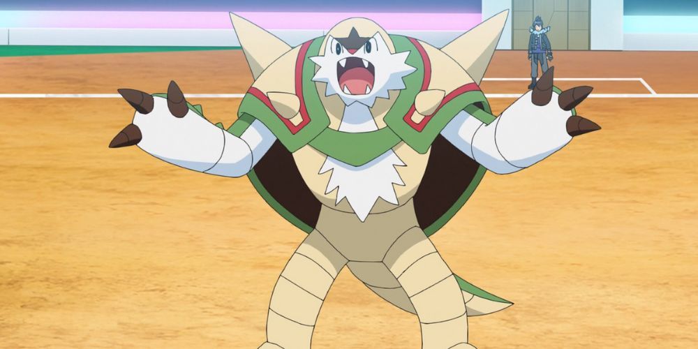 Alan's Chesnaught in the Pokemon World Tournament.