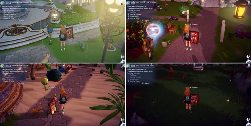 all vanellope posters location in disney dreamlight valley