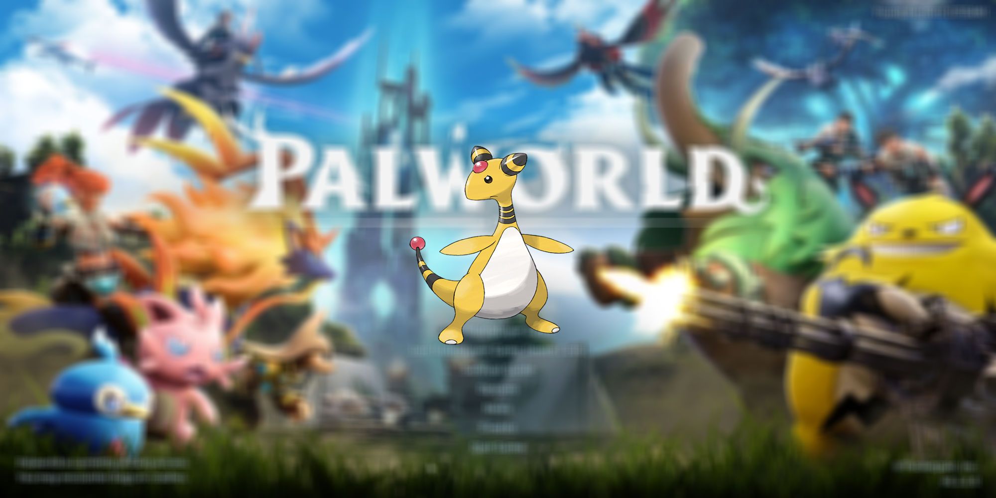 Ampharos from Pokemon potentially fitting in Palworld
