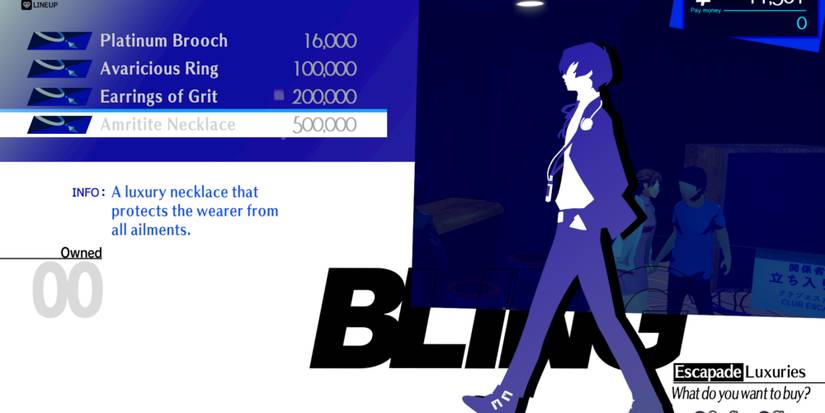 Amritite Necklace accessory in Persona 3 Reload