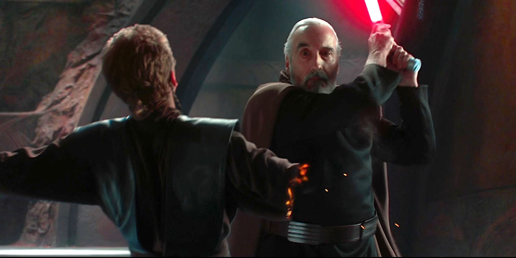 Anakin accomplishes the Trial of the Flesh in Star Wars: Attack Of The Clones