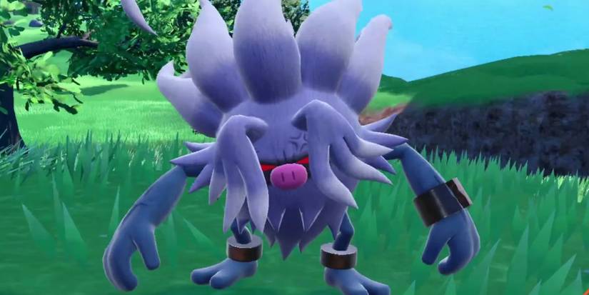 Pokemon Scarlet & Violet Annihilape in a grassy field