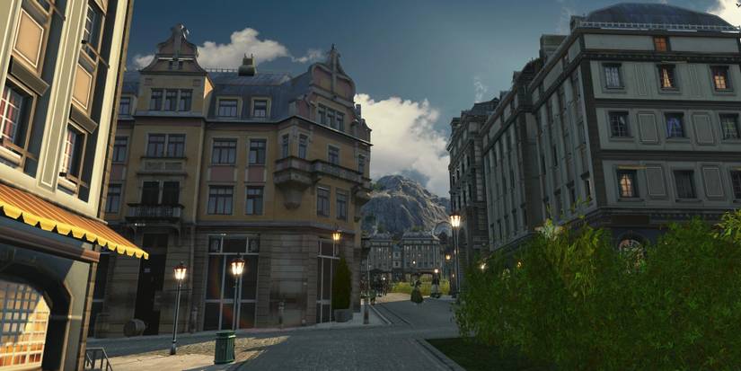 A series of buildings in Anno 1800