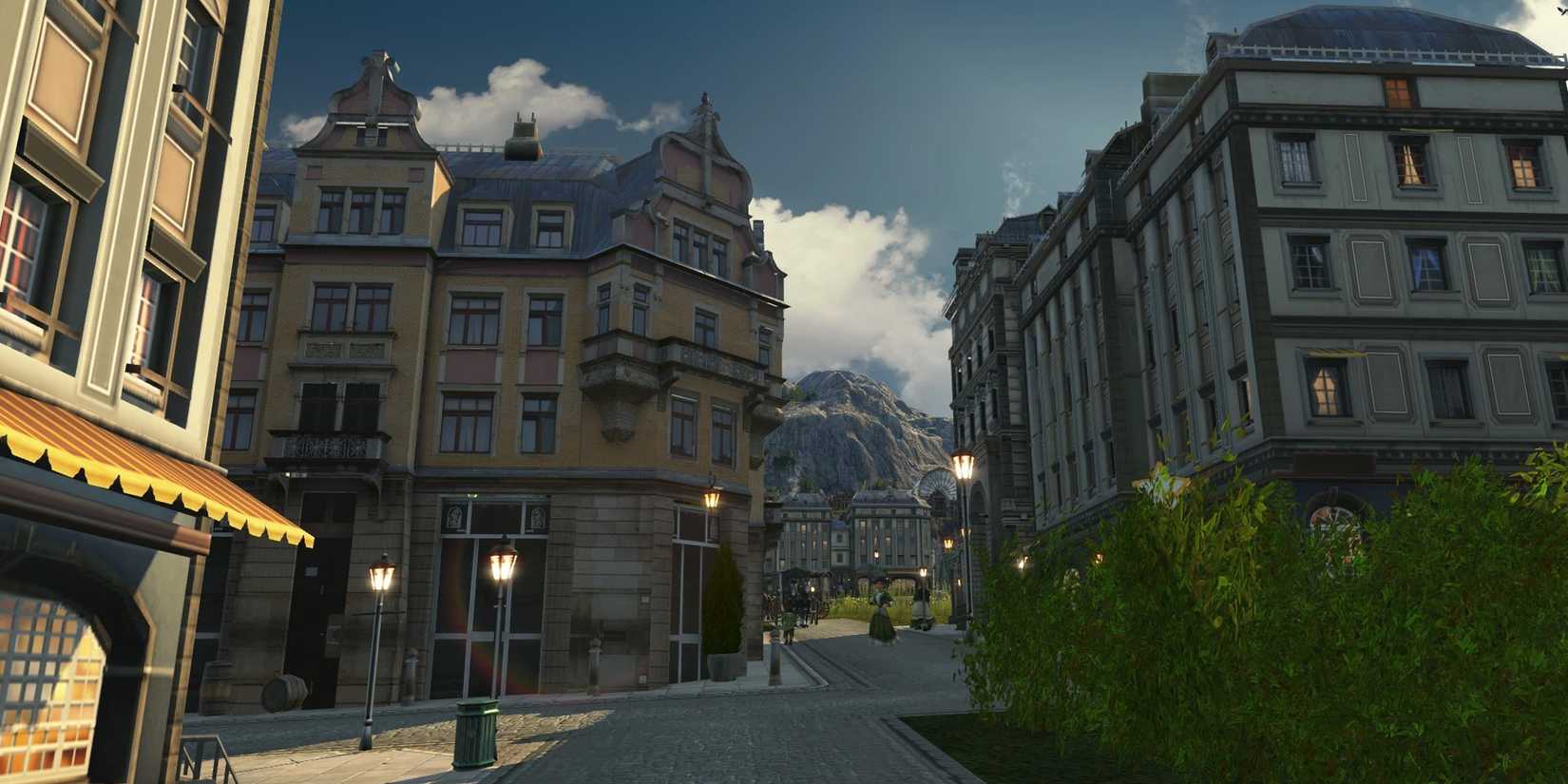 A series of buildings in Anno 1800