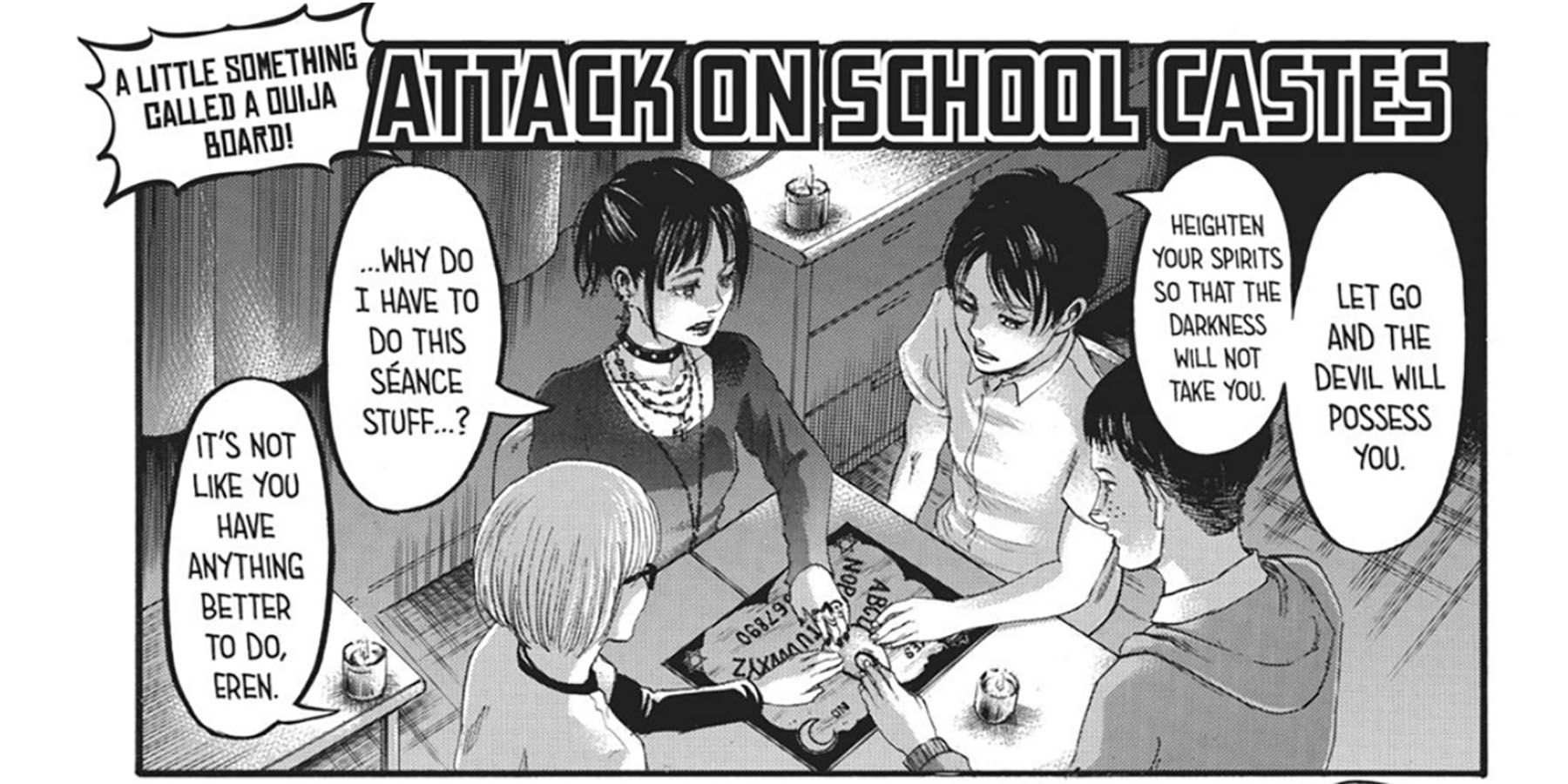 AoSC Ouija Board - Essentially, in AoT, he told her the truth, which upset her