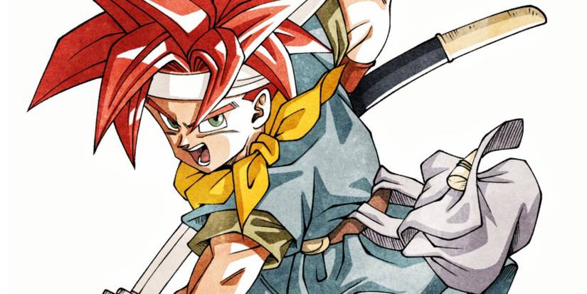 Artwork of Crono from Chrono Trigger