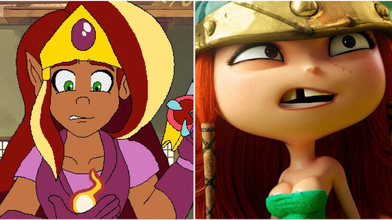 Arzette in Arzette The Jewel of Faramore and Barbara in Rayman Legends