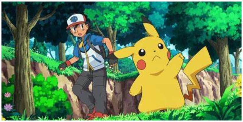 Ash and Pikachu in Unova