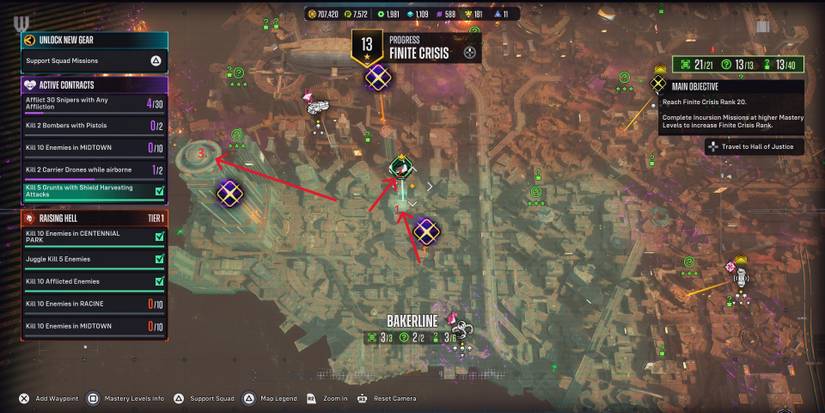 bakerline riddle map