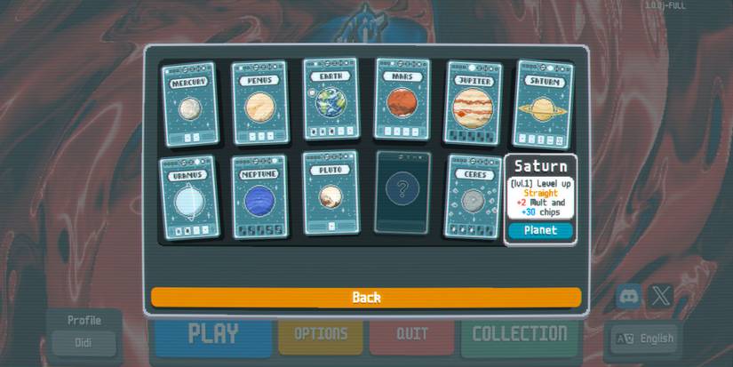 The card Saturn in Balatro