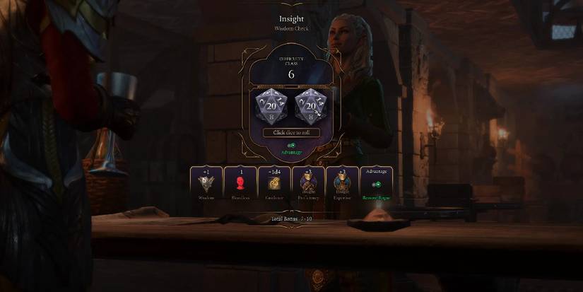 Baldur's Gate 3 dice roll advantage